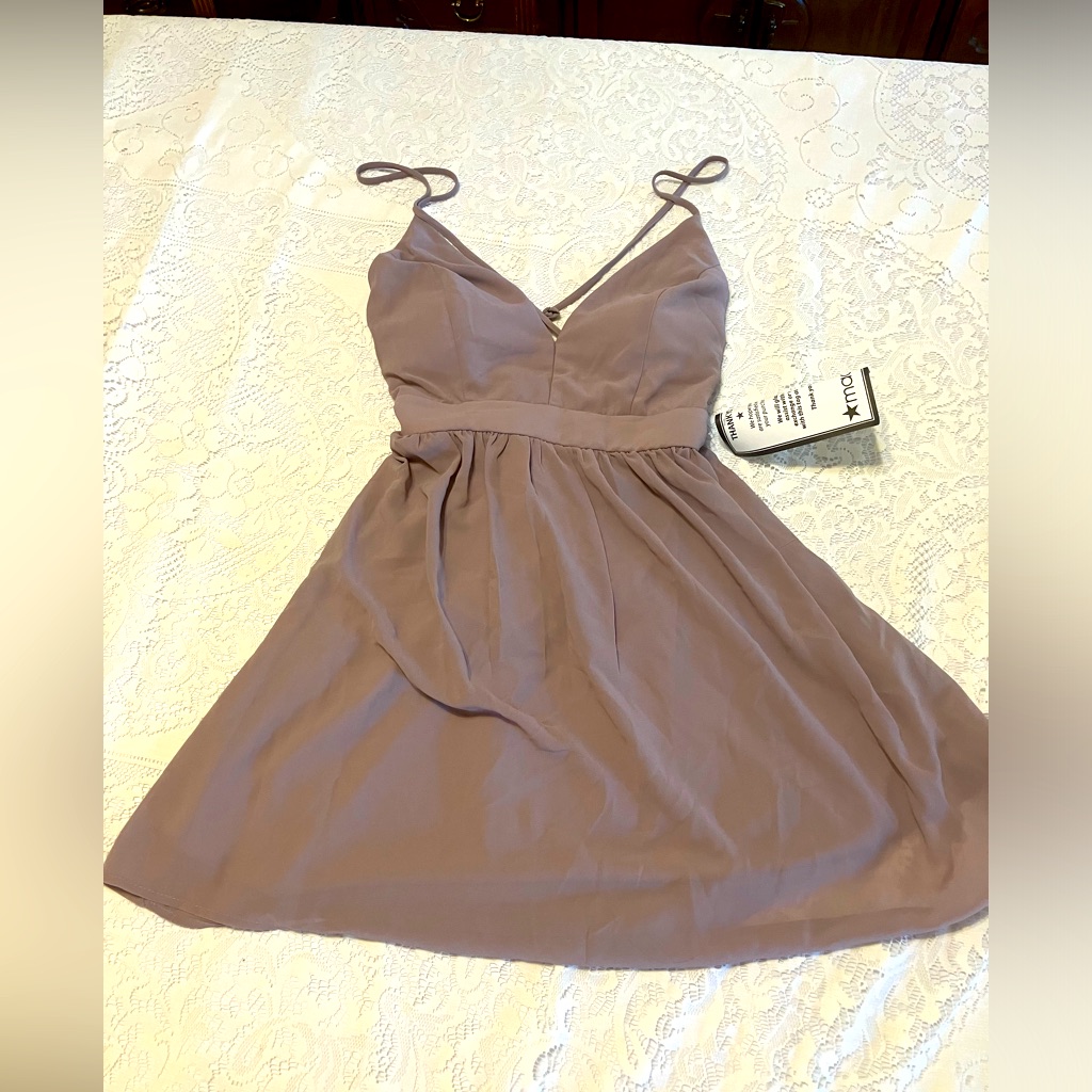 Brand New Prom, Formal Or Homecoming Dress. Soft Lavender Gray, Size 9 D